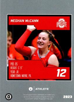 2023 ONIT Athlete Ohio State Buckeyes Volleyball #NNO Meghan McCann Back